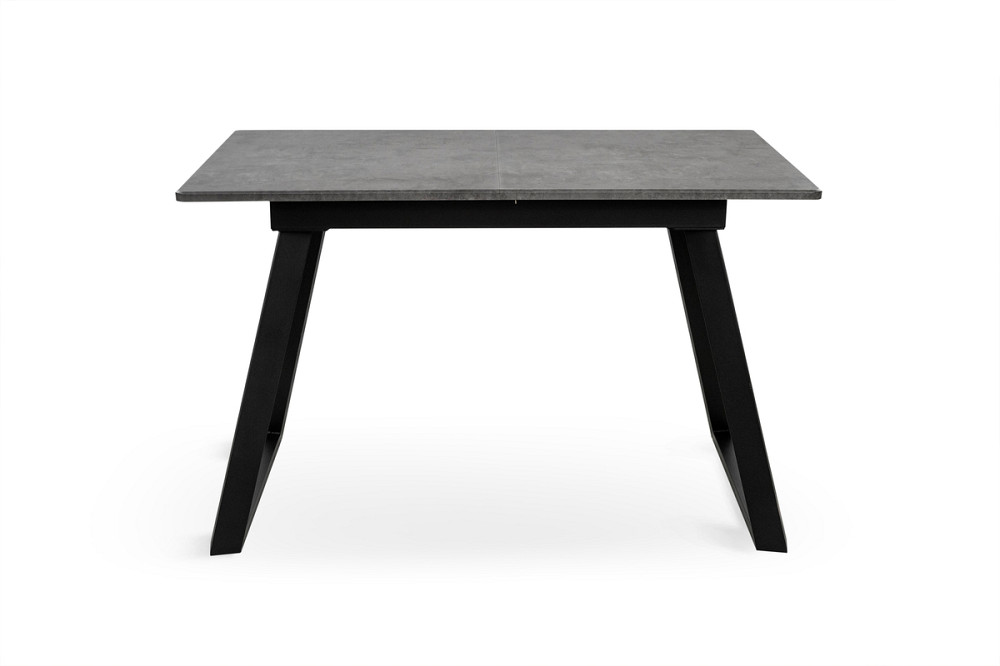 Стіл Хьюстон 130(+40)*77 чорний метал/мрамор темн Київ - фото 3