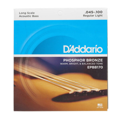 Струны для гитары D'Addario Acoustic Bass Phosphor Bronze Light 4-String (45-100) (EPBB170) Винница - изображение 1