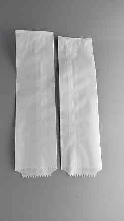 Жиростойкий бумажные пакеты саше  7/0*28 белый  (100 шт) Харьков