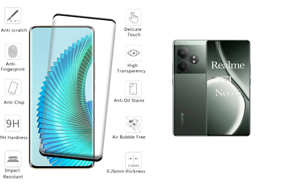 Захисне скло HyperGlass Pro для realme GT Neo6, GT Neo6 SE – максимальна чутливість та захист Київ - фото 2