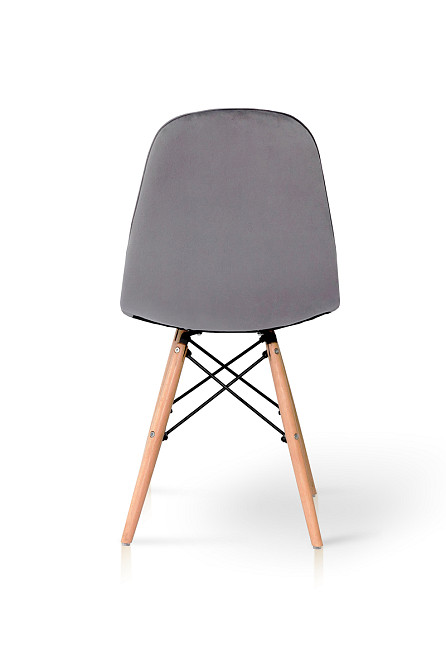 Стілець ДЖАСТІН, велюр сірий Киев - изображение 5