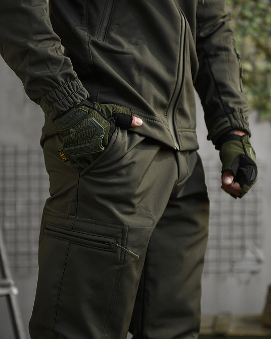 Костюм мужской одива софт шел весна демисезонный  хаки Одесса - изображение 18