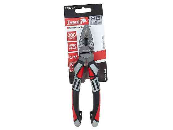Плоскогубці "Tvardy"  200 мм з хром-ванадієвої сталі твердістю 62-64 HRC Київ