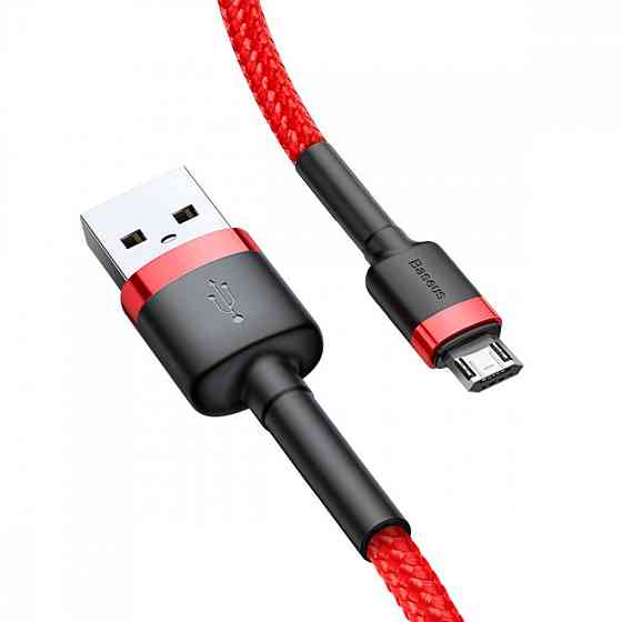 Кабель Baseus Cafule Micro USB 1.5A 2м серый/черный Львов