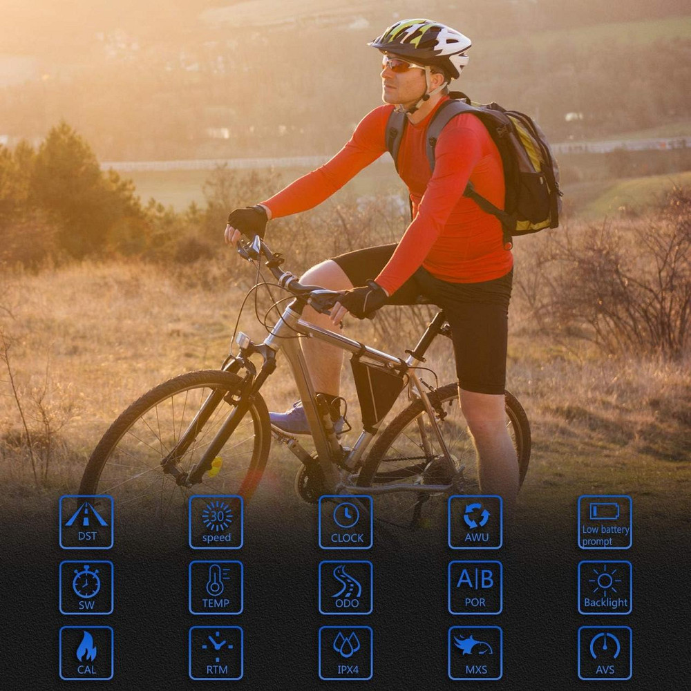 Вело фара с сигналом и велокомпьютером DEN-072 Feel Fit Бровары - изображение 5