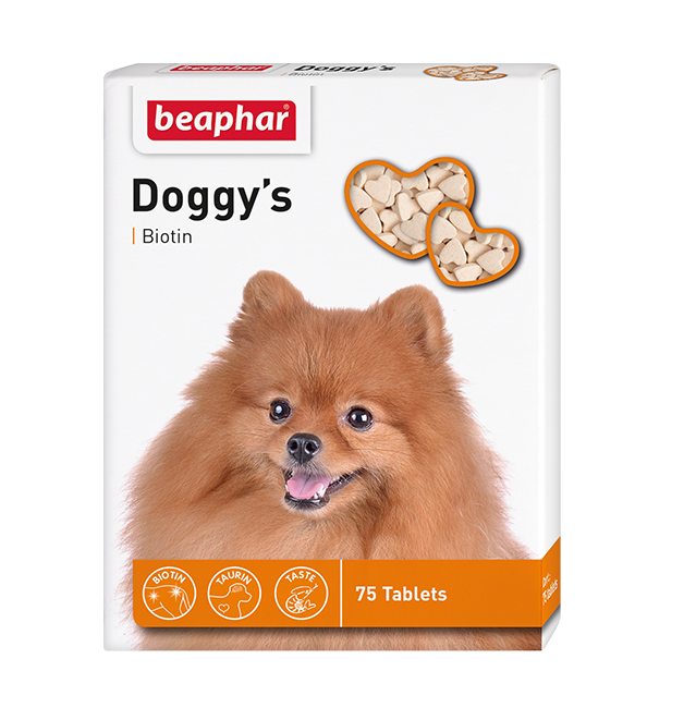 Вітамінізовані ласощі Beaphar Doggy's Biotin Доггіс Біотин з біотином для собак (75 шт) Вінниця - фото 1