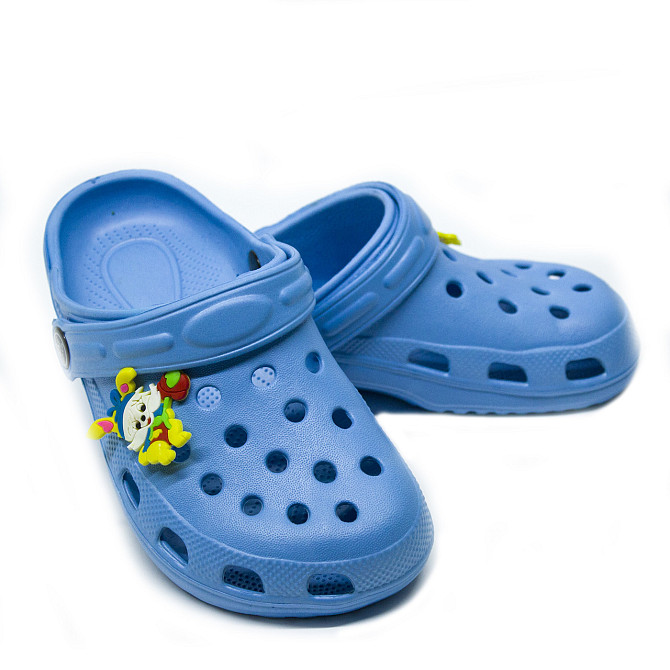 Дитячі сандалі сабо крокси "Like Crocs" Блакитний W140211 Одесса - изображение 3