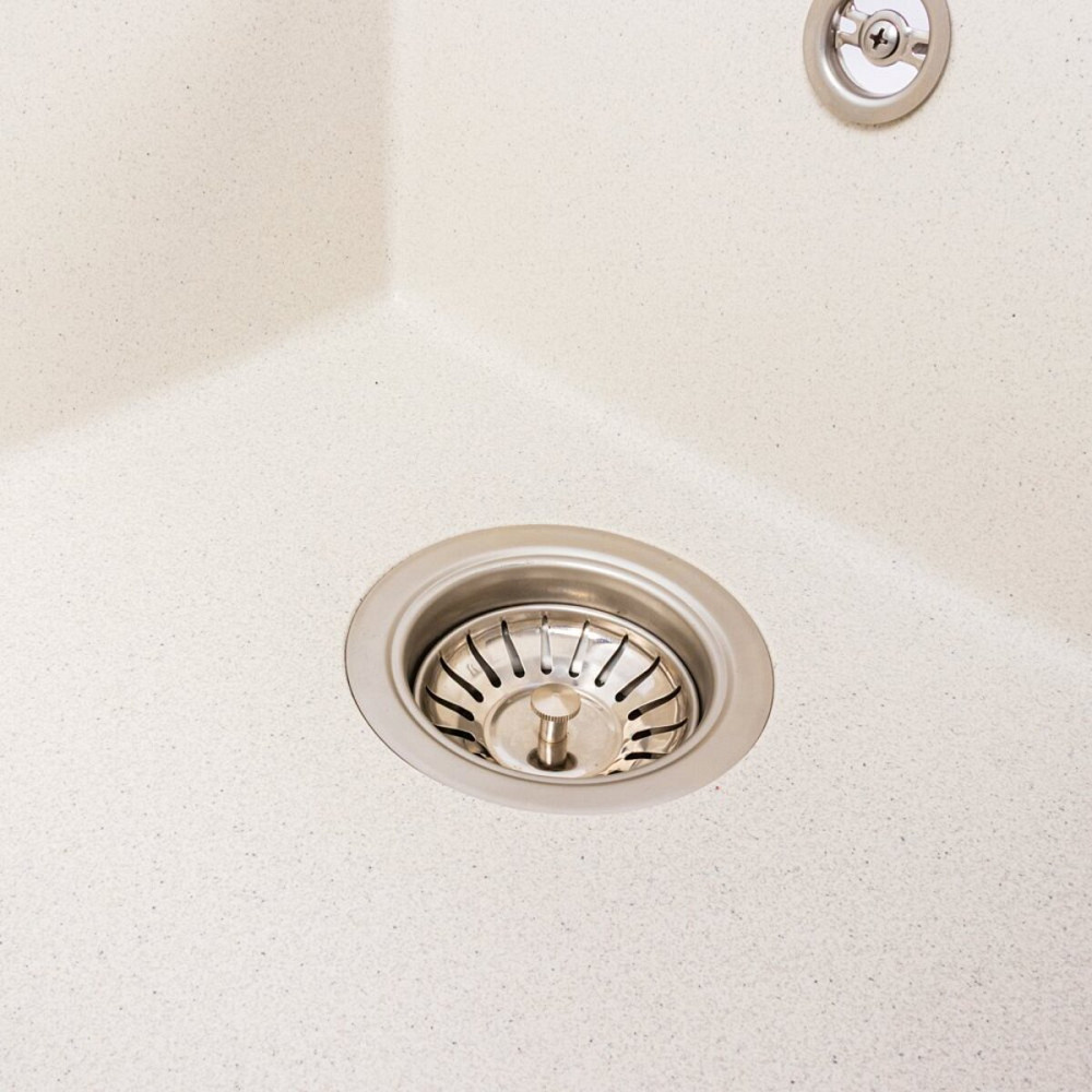 VALESO Гранітна мийка для кухні VALESO SOLID 7843 матова Біла в крапку Коломыя - изображение 13