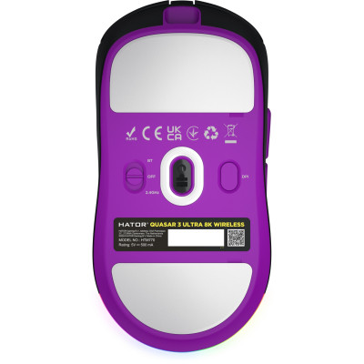 Мишка Hator Quasar 3 Ultra 8K Wireless Black (HTM770) Вінниця - фото 7