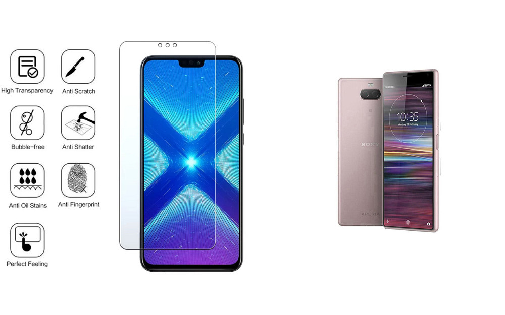 Защитное стекло NeoGlass для Sony Xperia 10 I4113, Xperia 10 Plus I4213 – ультрапрозрачное и устойчивое Киев - изображение 4