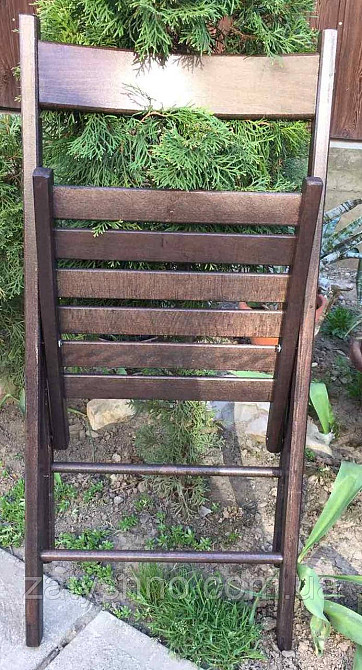 Кресло складное буковое коричневое Киев - изображение 4