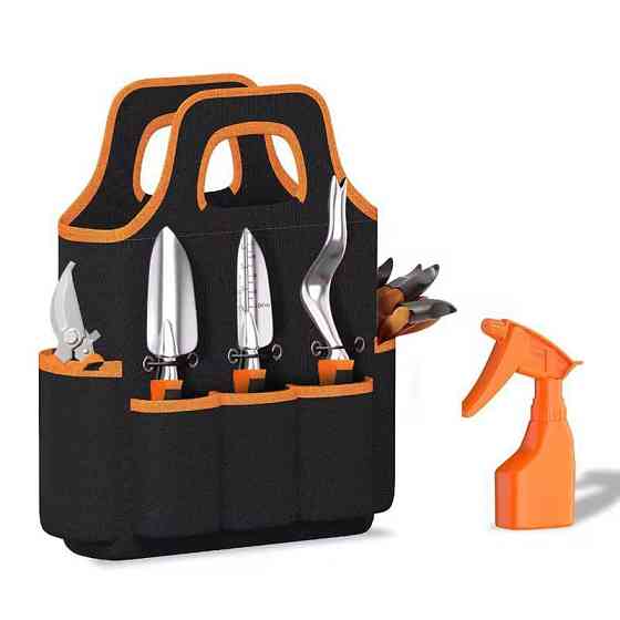 Набор для сада и огорода,сумка с комплектом, ручных, садовых инструментов с опрыскивателем и перчатками Каменец-Подольский