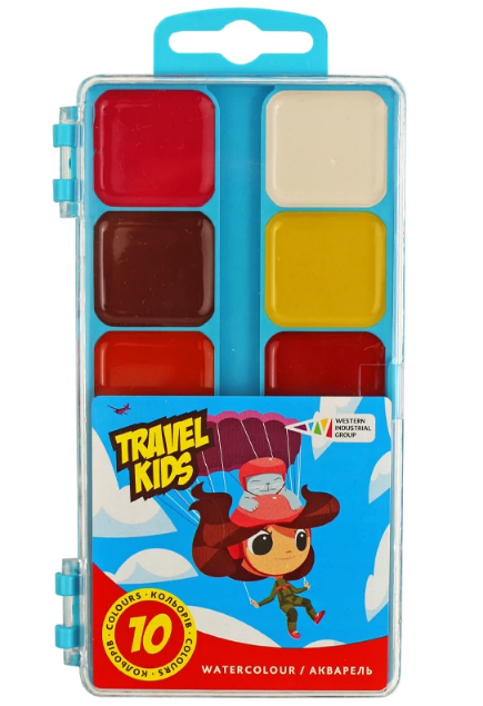 Фарби акварельні 10 кол. 