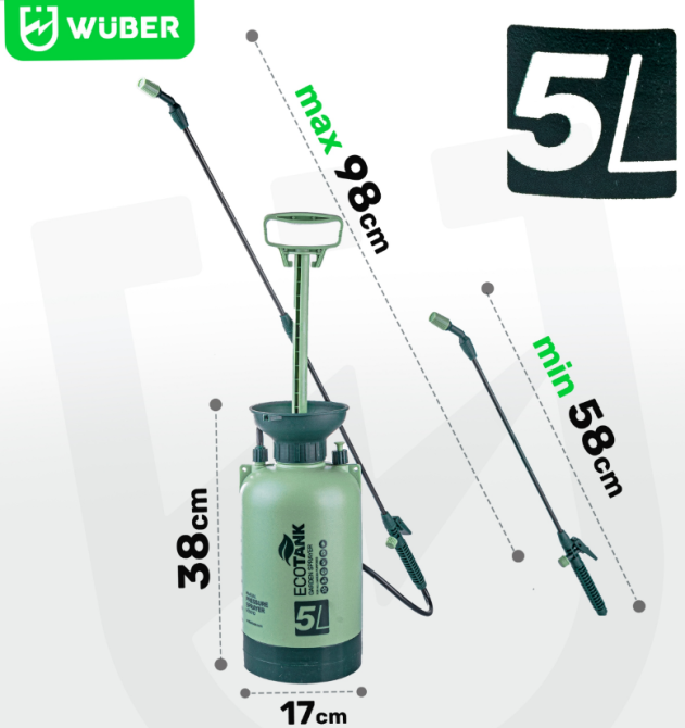 Опрыскиватель садовый Wuber 5л (Польша) Киев - изображение 4