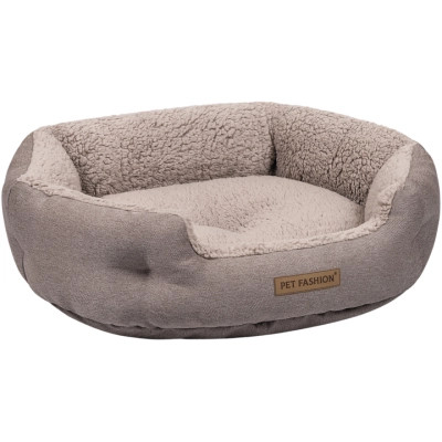 Лежак для животных Pet Fashion BRIG 58х48х20 см кофейный (4823082441488) Винница - изображение 1