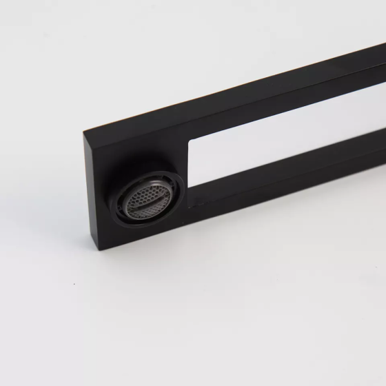 Смеситель современный для умывальника ванной комнаты, латунный смеситель с керамическим картриджем, Черный Каменец-Подольский