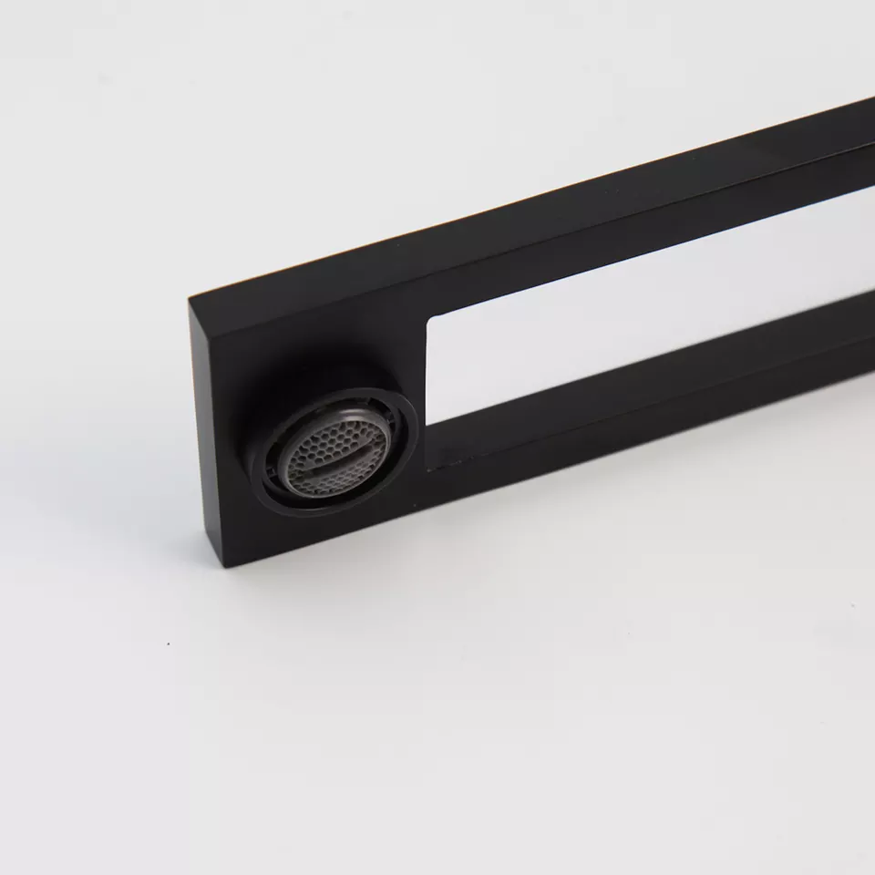 Змішувач сучасний для умивальника ванної кімнати, латунний змішувач з керамічним картриджем, Чорний Кам'янець-Подільський - фото 2