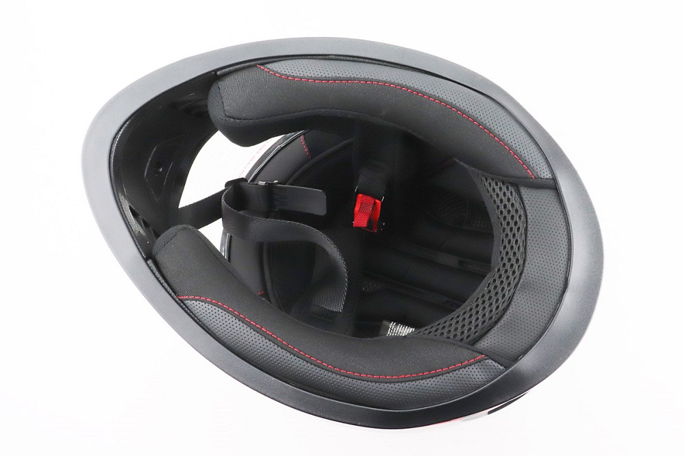 Шолом інтеграл, закритий BLD-М65 М (57-58см), ЧОРНИЙ/ЧЕРВОНО-СІРИЙ Київ - фото 6