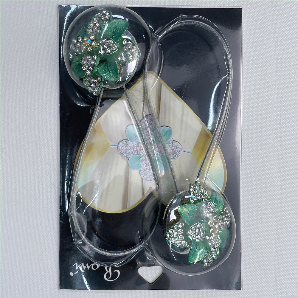 Магніти для штор та гардин "Flowers" набір 2 шт М'ятний  (81-205) Київ - фото 8