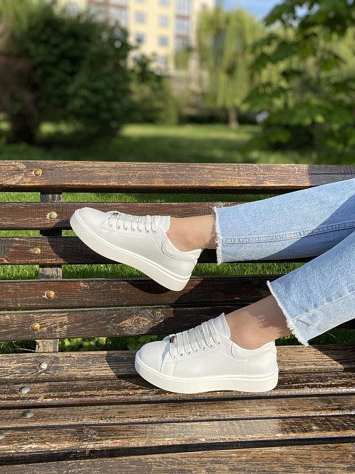 Kentro Кросівки жіночі KENTO 2171 білі (весна-осінь, шкіра натуральна) (2647) 36р.40р.41р. 40 Коломия - фото 1