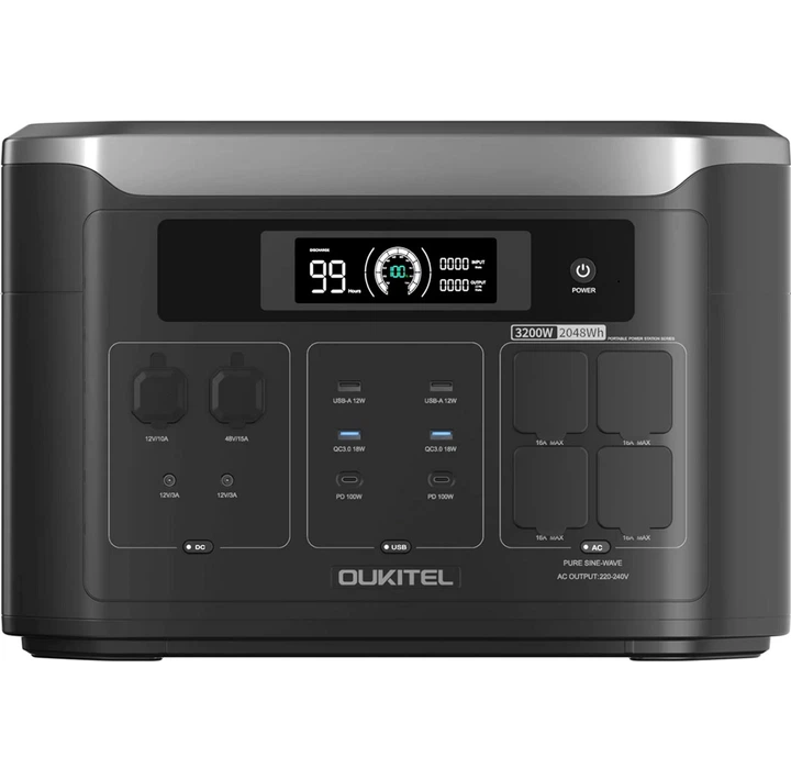 Зарядна станція Oukitel BP3000E 3200W 2048Wh Чорний Вінниця - фото 1