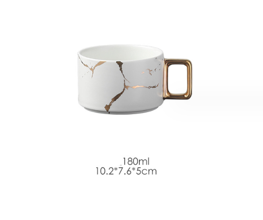 Кофейная чашка ЧЕРНАЯ мрамор кружка с мраморным рисунком 180мл Кременчуг - изображение 6