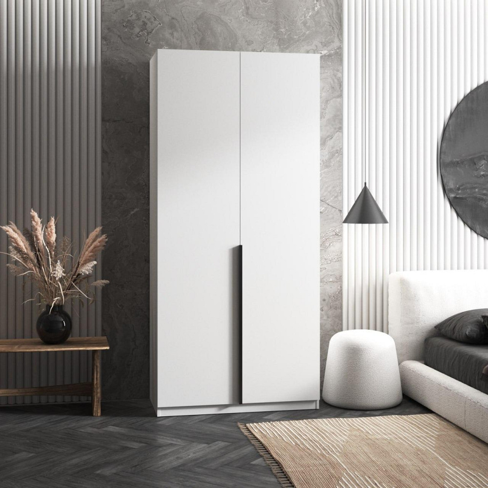 Шкаф для одежды VAYS M-26, с полками, ЛДСП, 100×50×220 см - для спальни, гостиной, прихожей Львов - изображение 5