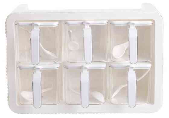 Набір спецівниць Violet House 0438 Spice White, 6 шт (7024354) Київ