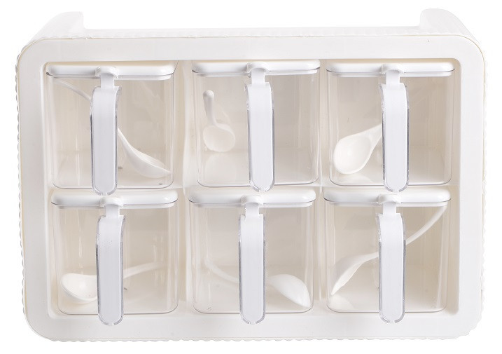 Набір спецівниць Violet House 0438 Spice White, 6 шт (7024354) Київ - фото 1