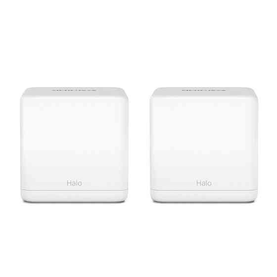 WiFi Mesh система Mercusys Halo H30G (2-pack) (AC1300, 2хGE WAN/LAN, Beamforming, MESH, 2-pack) white Харків