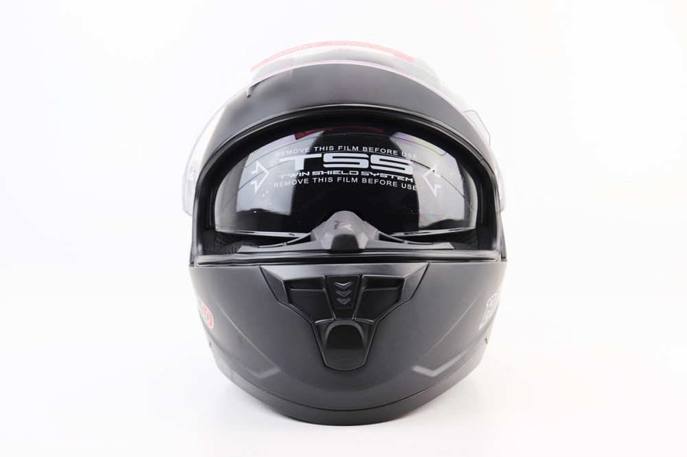 Шолом інтеграл, закритий (сертифікація DOT)+відкидні окуляри BLD-M67 М (57-58см), ЧОРНИЙ матовий Киев - изображение 6