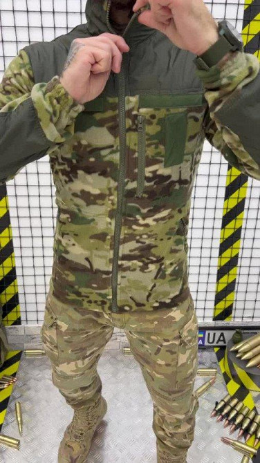 Флисовая кофта мужская теплая на змейке мультикам Одесса - изображение 11