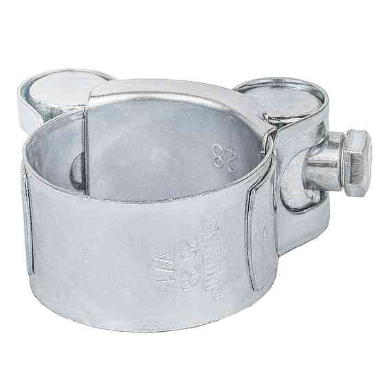 Хомут силовой оцинкованный 18мм Ø26-28мм (КРАТНО 10шт) SIGMA (2509071) Киев