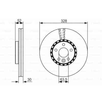 Тормозной диск Bosch 0 986 479 621 Винница