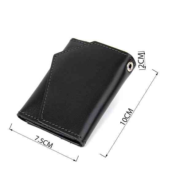 Добротная кожаная ключница GRANDE PELLE 11354 Черный Киев