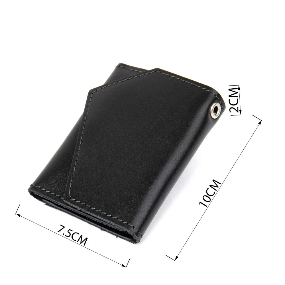 Добротна шкіряна ключниця GRANDE PELLE 11354 Чорний Київ - фото 3