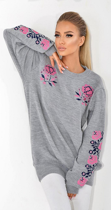 Свитер с вышивкой (46-48) Киев - изображение 3