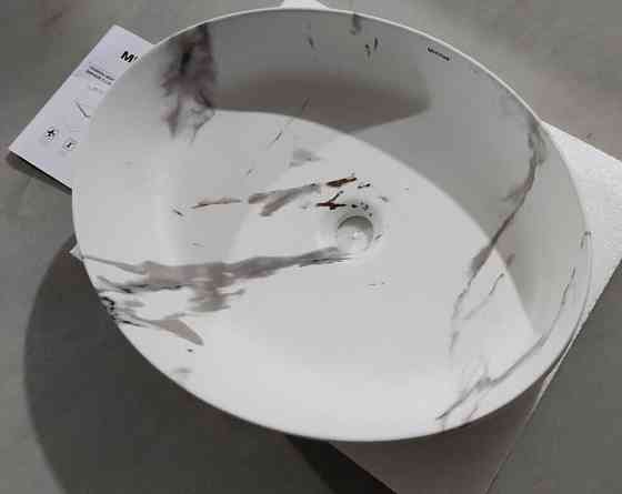 Раковина накладна MIXXUS PREMIUM ELLIPSE-0104 MARBLE 550х415х140mm   ( MP6554 ) 26250 Харків