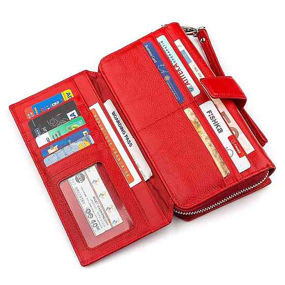 Гаманець жіночий дуже гарний Червоний (ST Leather) Київ