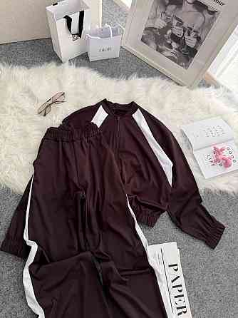 Жіночий прогулянковий костюм-двійка: кофта та штани трикотаж Шоколадний, 42/44 Одеса