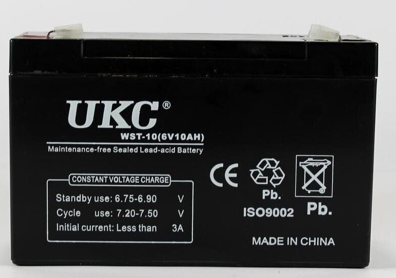 Акумулятор UKC Battery WST-10 6V 10A Вінниця - фото 2
