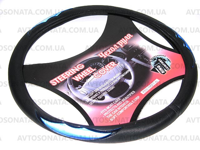 Оплетка 50224 BK XL черная с синей улыбкой Винница - изображение 2