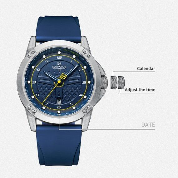 Годинники чоловічі наручні Naviforce Lagune (Сині) Вінниця - фото 7