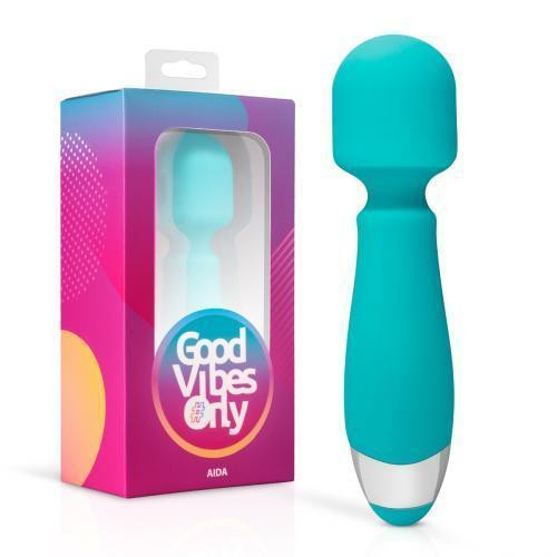 Вибратор-микрофон Aida Good Vibes Only, силиконовый, голубой, 16 см х 4 см Sex Aura Киев - изображение 1