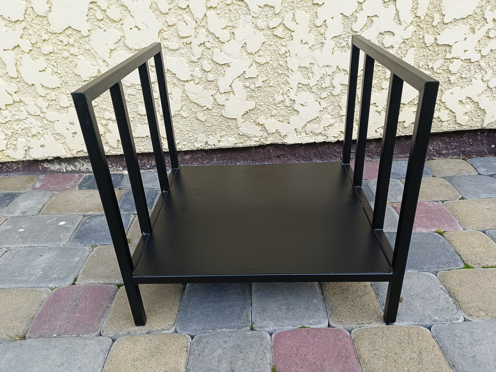 Дровниця кована LOFT для каміну Київ - фото 6