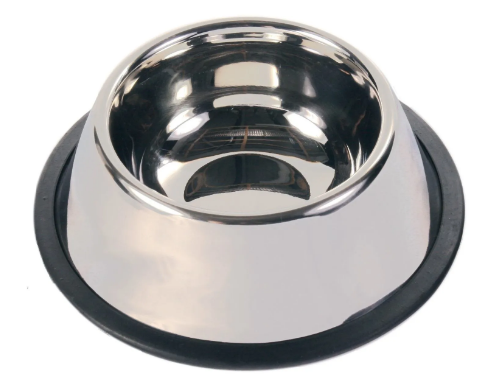 Миска металлическая для длинноухих собак Trixie на резиновом основании 900 мл Киев - изображение 1