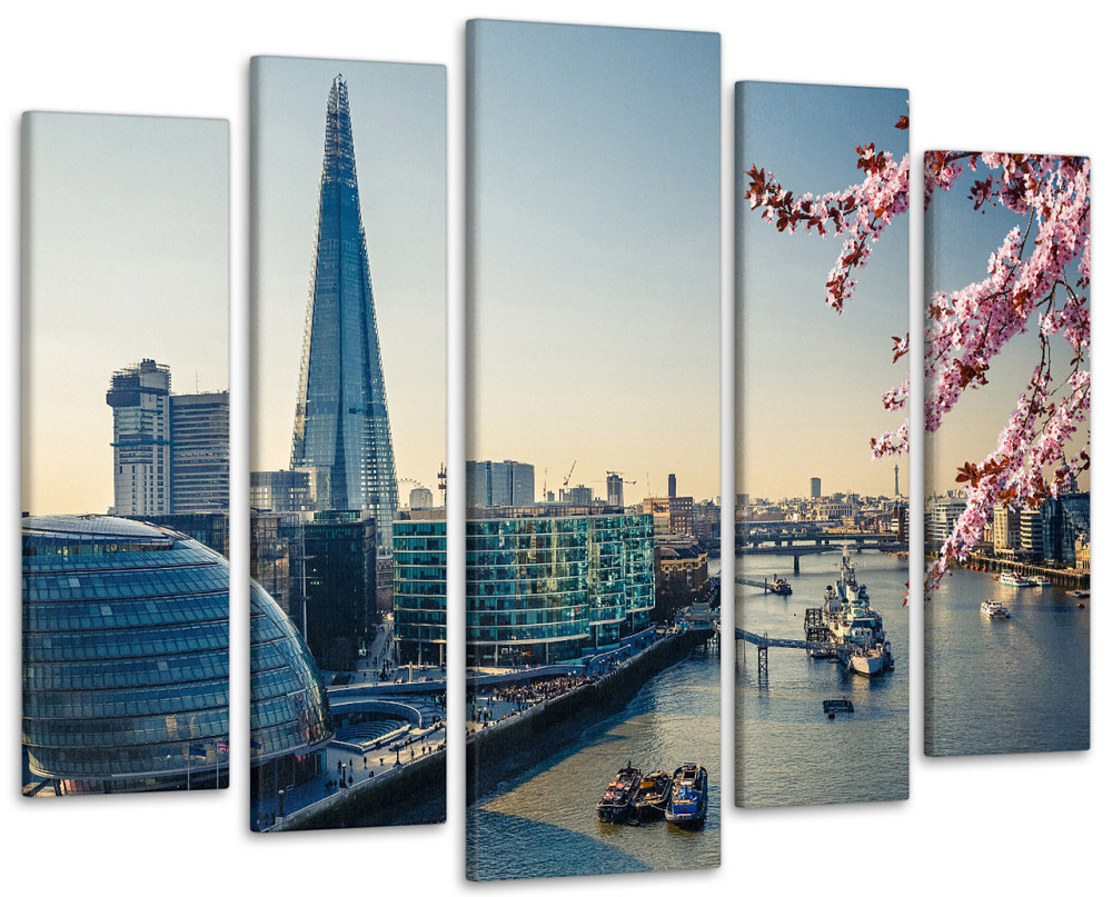 Модульная картина Осколок стекла Лондон Art-333_5 ( 80х118см ) 99x140 см Киев - изображение 1