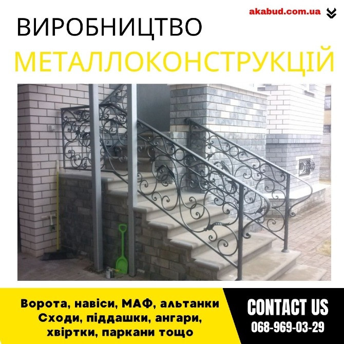 металеві конструкції ворота, навіси Кривой Рог - изображение 1