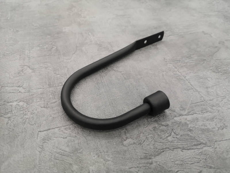 Підхват для штор Orvit Гак (для закінчення 16 мм) 170 Х 90 мм Чорний Оксамит (00-00013483) Львов - изображение 1