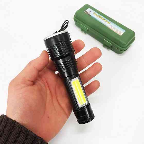 Перезаряжаемый ручной фонарь Police BL-T630S-XPE+COB, Тактический фонарь на аккумуляторе с юсб BH-55 Львов